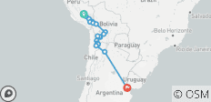  Cusco to Buenos Aires - 24 destinations 