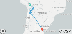  De La Paz à Buenos Aires - 13 destinations 