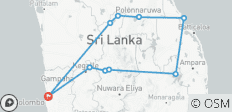  Sri Lanka Rundreise - 10 Destinationen 