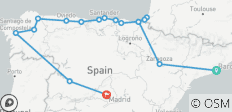  Barcelone, Nord de l\'Espagne et Madrid - 10 jours - 17 destinations 