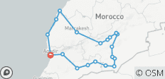  Viaje (10 días) – De la costa a las dunas del desierto: de Agadir a Erg Chegaga (a medida) - 20 destinos 