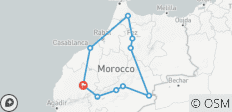 Excursión de 6 días por el Desierto y las Ciudades Imperiales de Marruecos, de Marrakech a Chefchaouen pasando por el Sáhara - 10 destinos 