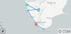  Kerala Tour mit Luxushotels - 11 Destinationen 