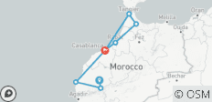  Vanuit Casablanca: 11-dagen naar Marrakech Privé Marokko\'s Verborgen Juweeltjes - 8 bestemmingen 