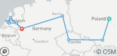  Lo Mejor de Polonia, Praga, Alemania, Crucero panorámico por el Rin con desayuno y todas las comidas del crucero incluidas - 10 destinos 