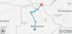  Expedición Ultimate a Botsuana: Safari de 10 días al Kalahari, Delta y Chobe - 8 destinos 