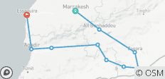  FROM MARRAKECH: 4 Days Tour: Sahara Desert and Atlantic Ocean - 10 destinations 