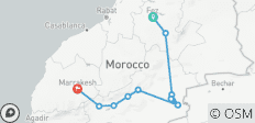  4 Days Tour From Fes to Marrakech Via Sahara Desert - 11 destinations 