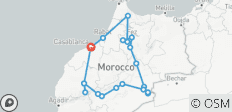  Desde Casablanca : Gran Tour de las Ciudades Imperiales, el Desierto y el Atlas en 12 días privados - 20 destinos 