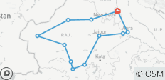  Rajasthan with Mughal Marvels Experience - 12 destinations 