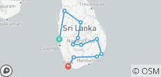  Sri Lankas endemische Tierwelt - 11 Destinationen 