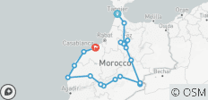  Desde Tánger : Circuito por Marruecos de 12 Días: Chefchaouen, Fez, Ouarzazate, Marrakech y Más - 19 destinos 