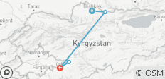  5-tägige Tour durch das kulturelle und islamische Erbe Kirgisistans - 5 Destinationen 