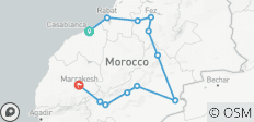  Ciudades Imperiales y Más Allá: Expedición de 8 días por Marruecos de Casablanca a Marrakech - 12 destinos 