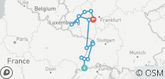  Châteaux et vignobles de charme du Rhin et de la Moselle 2026 - 8 jours (from Bâle to Mayence) - 14 destinations 