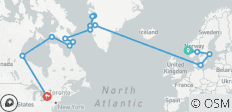  Scandinavische ontdekking &amp; het Canadese noordpoolgebied - Cruise &amp; Landreis - 17 bestemmingen 