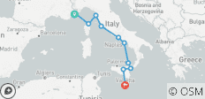  French Riviera &amp; Amalfi Coast to Malta - 11 destinations 