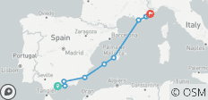  Mediterranean Classics: Málaga to the French Riveira - 11 destinations 