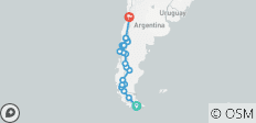  Patagonien Überland: Ushuaia nach Santiago - 27 Destinationen 