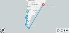  Patagonie Overland : De Santiago à Ushuaia avec le Carnaval de Rio - 27 destinations 