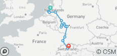  Amsterdam &amp; Châteaux du Rhin &amp; vignobles de la Moselle avec la Suisse 2026 - 16 jours (15 destinations) - 15 destinations 