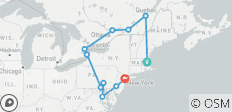  Boston, Niagara Falls, Montreal &amp; New York - 9 dagen - 11 bestemmingen 