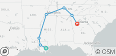  Geluiden van het Zuiden New Orleans naar Atlanta - 8 dagen - 7 bestemmingen 