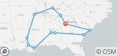  Atlanta &amp; het Amerikaanse zuiden - 14 dagen - 12 bestemmingen 