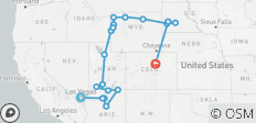  Cañones y Parques Nacionales Espectaculares (Fin en Rapid City) (from Las Vegas to Denver) - 24 destinos 