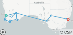  South Western Discovery mit Indian Pacific Rail Perth → Sydney (2027) - 18 Destinationen 