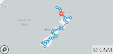  Geist von Neuseeland (Kleine Gruppe) (einschließlich Fiordland Nationalpark) - 40 Destinationen 