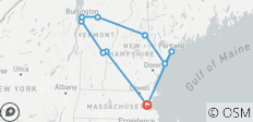  Kleuren van New England (Boston, MA naar Portland, ME) (2027) - 10 bestemmingen 