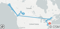  Majestic Rockies &amp; Eastern Canada - 19 destinations 
