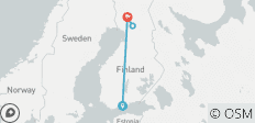  Kerstman Express Helsinki naar Lapland - 7 dagen - 4 bestemmingen 