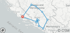  Vanuit Split: Bosnië 9-daagse culturele rondreis. Ervaar de kracht van Medjugorje. UNESCO sites, middeleeuwse forten en historische kloosters. Verbluffende landschappen. Erfenis van het Ottomaanse Rijk. Culturele onderdompeling. Uitzonderlijke keuke… - 13 bestemmingen 