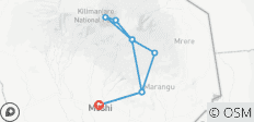  Prachtige 7-daagse Marangu Route Kilimanjaro Wandeling - 9 bestemmingen 