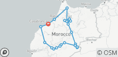  Desde Casablanca : Gran Tour de Marruecos de 13 días : Chefchaouen, Fez, Marrakech, Desierto y Más - 23 destinos 