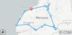  Desde Casablanca : 13 días en privado por las ciudades imperiales de Marruecos y el desierto del Sahara - 22 destinos 