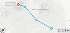  Explora el Kilimanjaro en 4 días por la Ruta Marangu - 4 destinos 