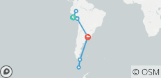  Wonders of Machu Picchu, the Amazon &amp; Antarctica - Cruise &amp; Land Journey 2028 - 27 Days - 20 destinations 