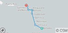  Eastern Caribbean with St. Barths 2027 - 8 Days (from Bridgetown to Marigot) - 11 destinations 