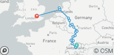  Zürich - Luzern &amp; Juwelen van de Rijn &amp; Londen - 22 bestemmingen 
