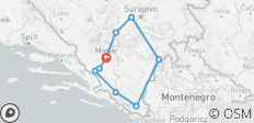  Bosnia. Excursión Descubrimiento de 5 días desde Mostar. Visita Sarajevo, Trebinje y mucho más. ¡Vive la experiencia de Medjugorje! Lugares de la UNESCO, naturaleza intacta y profunda historia. Legado otomano y austrohúngaro. Animada escena. Cocina … - 9 destinos 