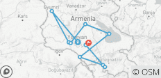  7-daagse begeleide reis door Armenië - gegarandeerd elke maandag - 11 bestemmingen 