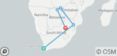  12 Days Cape Town – Sabi Sand - Victoria Falls Zimbabwe Side - 6 destinations 