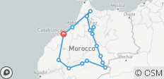  L\'ultime aventure de 10 jours au Maroc : Casablanca, Chefchaouen, Fès, Sahara et Marrakech - 16 destinations 