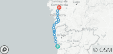  Chemin de Saint-Jacques portugais le long de la côte de Porto (14 jours) - 17 destinations 