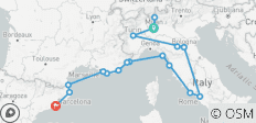  Icons of Italy &amp; the French Riviera - Cruise &amp; Land Journey - 19 destinations 