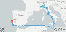  Icons of Italy &amp; Mediterranean Treasures - Cruise &amp; Land Journey - 21 destinations 