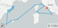  Catalonia &amp; Mediterranean Islands - Cruise &amp; Land Journey - 22 destinations 
